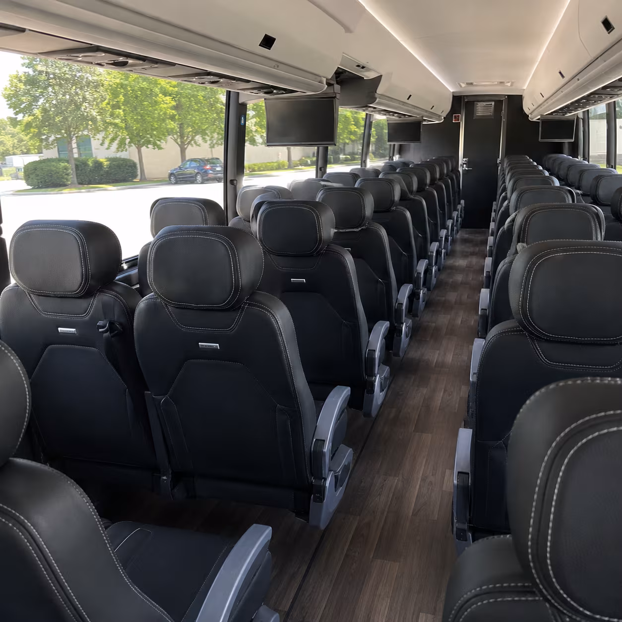 louisville charter bus services interior
